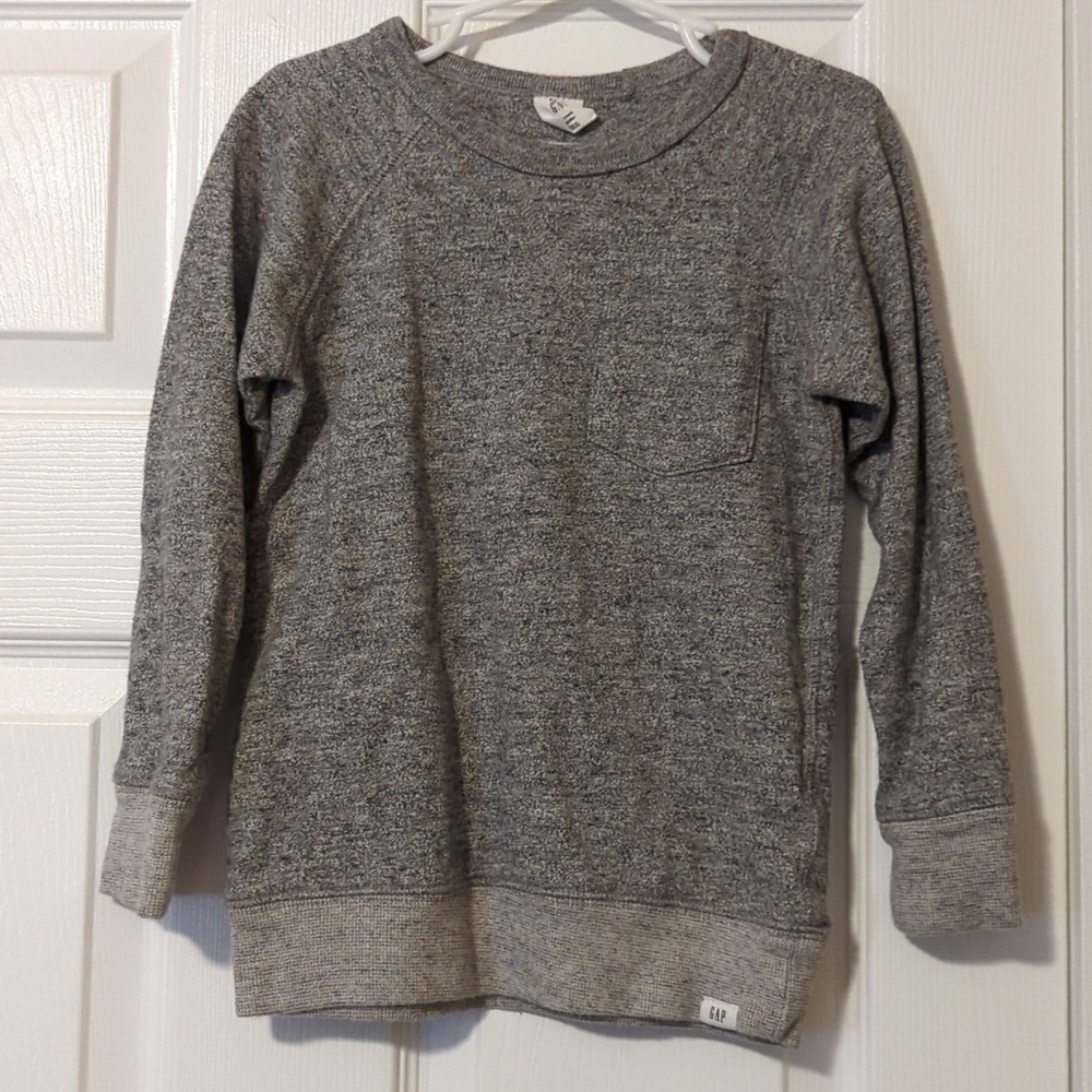 Baby Gap Boys Textured Heather Gray Sweatshirt Size 5